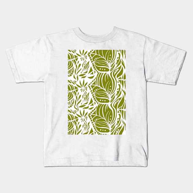 Leaf design Kids T-Shirt by Stufnthat